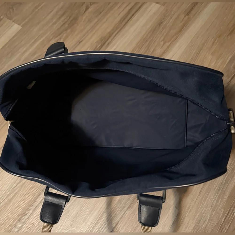 Atlantic| Vintage Navy and Tan Carry On Bag